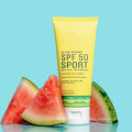 Protector solar deportivo OEM Custom Vegan Watermelon Active Defense SPF 50